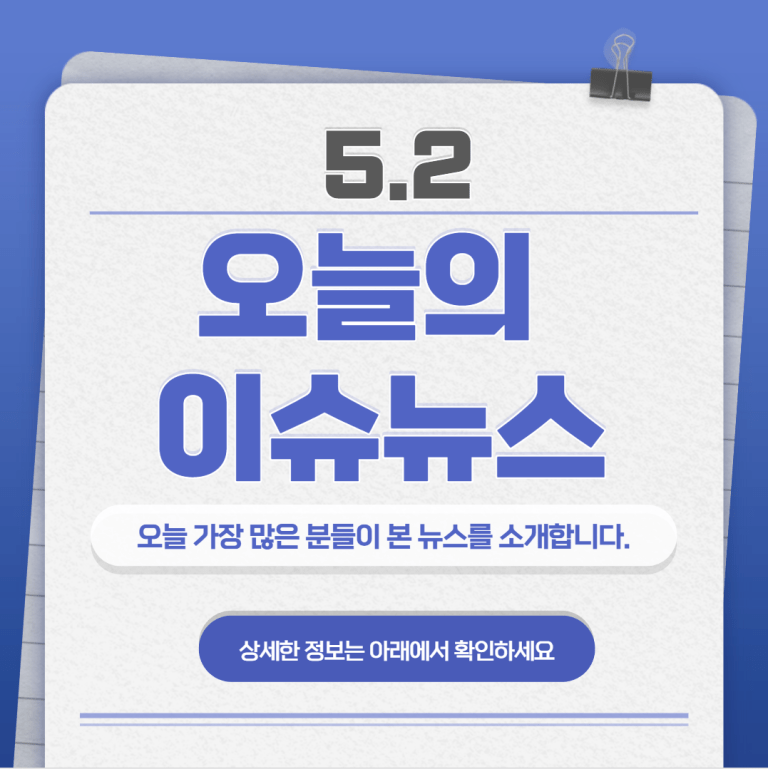 5.2 오늘의 인기 급상승 뉴스