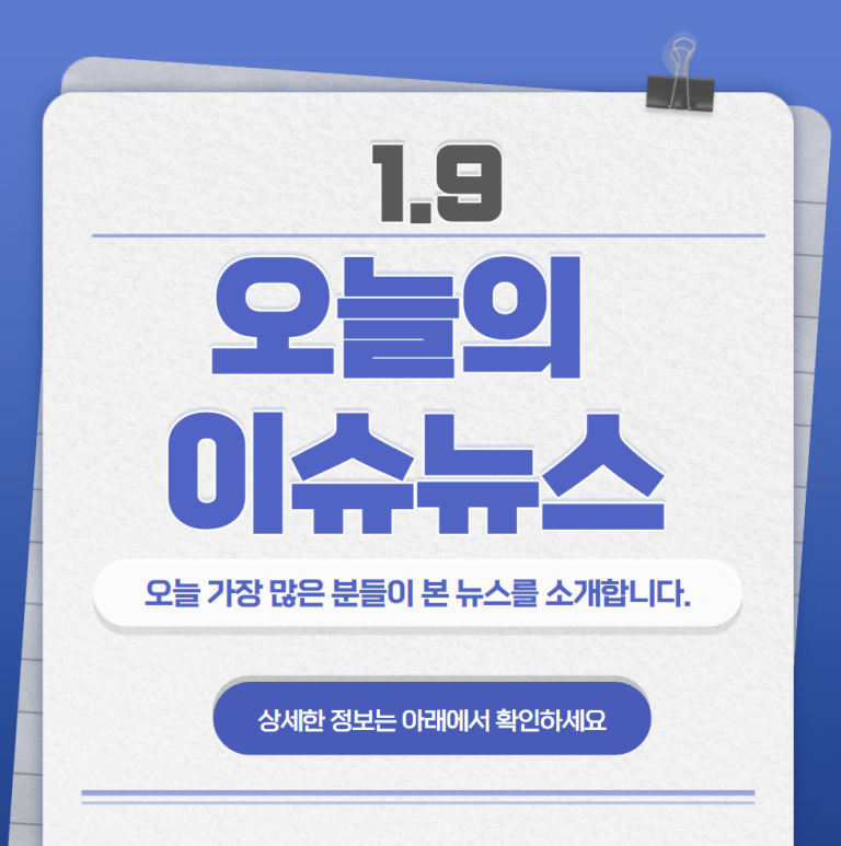 1.9 오늘의 인기 급상승 뉴스