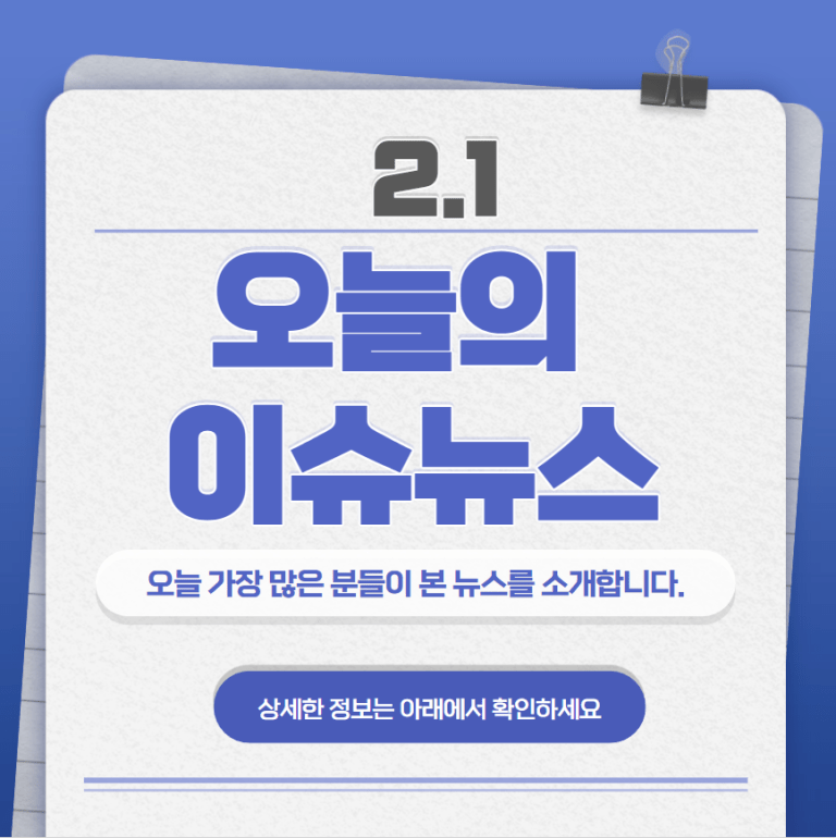 2.1 오늘의 인기 급상승 뉴스