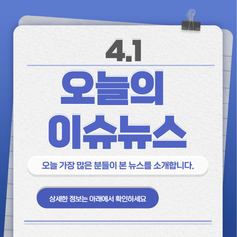 4.1 오늘의 인기 급상승 뉴스