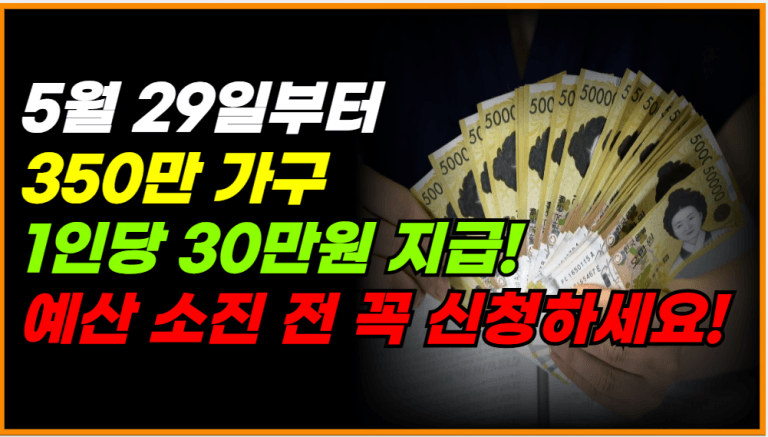 1인당 최대 30만원! 정부 확정 환급금 지급 조건 확인하세요
